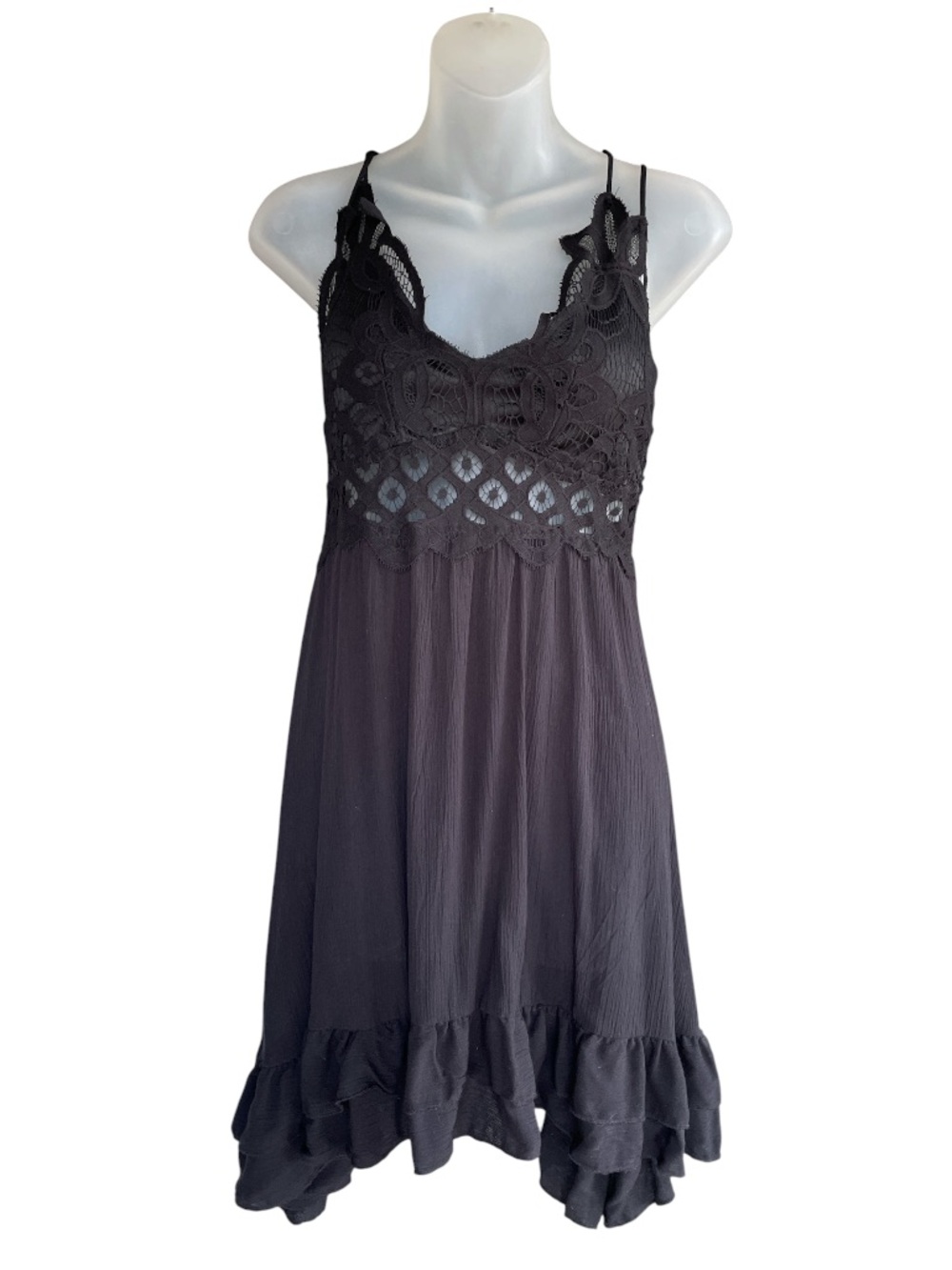 Little black summer beach vibe sun dress size medium  NWT